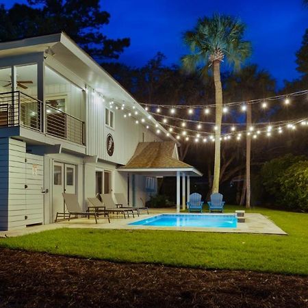 Luxury Beach House - 2Min Walk To Beach - Private Pool - Group & Dog Friendly Хилтон-Хед-Айленд Экстерьер фото