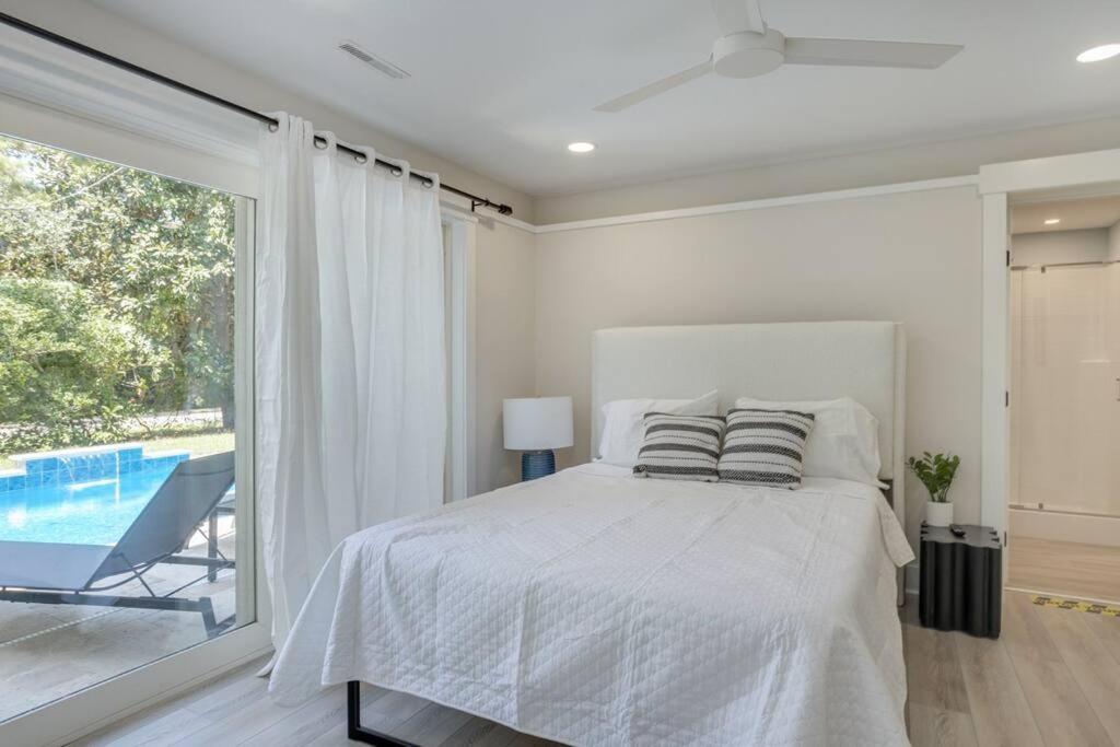 Luxury Beach House - 2Min Walk To Beach - Private Pool - Group & Dog Friendly Хилтон-Хед-Айленд Экстерьер фото